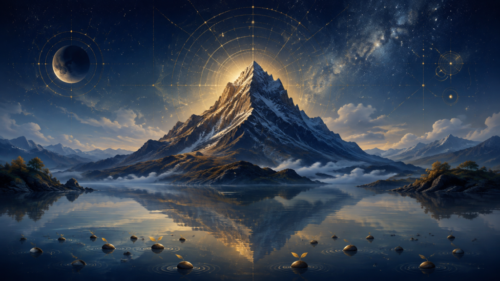 戊子を象徴する遠くからも目印になる山と季節の風景